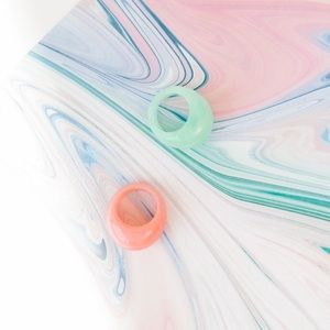 Luca + Grae turquoise marbled ring